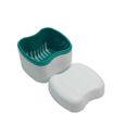 Boîte Pot pr Dentier Orthèse Soin Protège-dent Dentaire Rangement Rinçage Panier-3