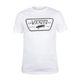 Vans Homme T-shirt Patch complet Logo, Blanc-3