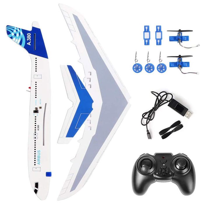 Charmofun Avion Télécommandé, 2,4 GHz Avion RC Avions