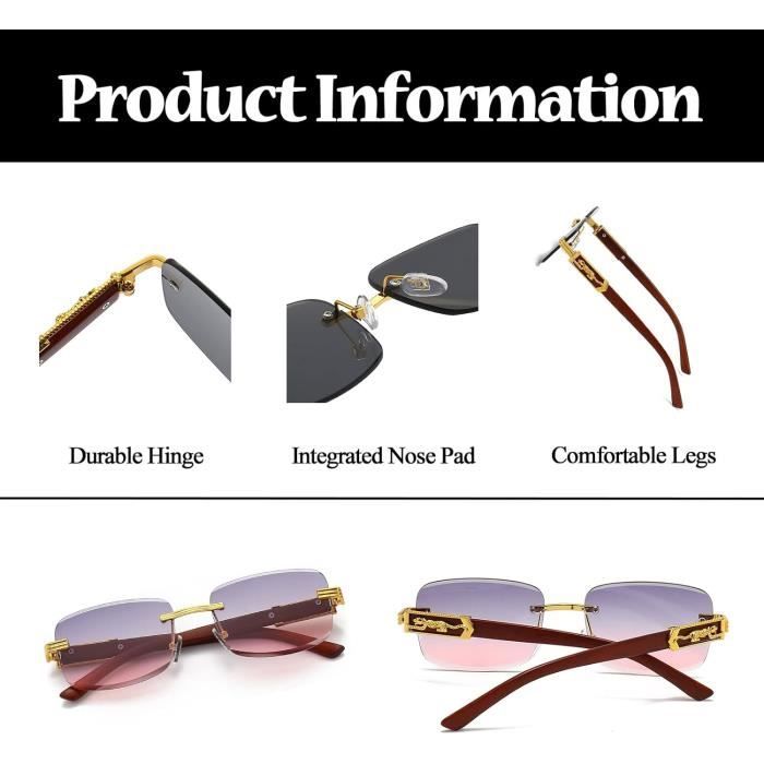 Long Keeper Lunettes De Soleil Rectangulaire Pour Femme Homme Retro Moda Lunettes De Soleil Vintage Monture Carree Uv400 Unis Am