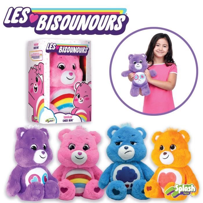 Peluche Veilleuse Bisounours violette - Toubeaurêve (33cm)