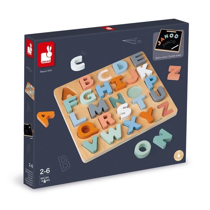 Puzzle Alphabet Sweet Cocoon 26 pcs (bois) - Janod - Dès 2 ans - Cdiscount  Jeux - Jouets