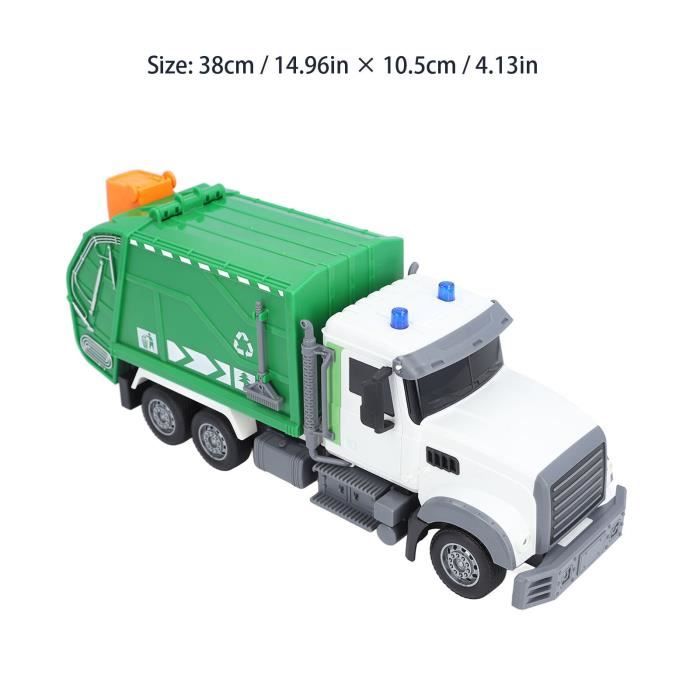 Tacobear Camion Poubelle Jouet Avec 4 Poubelles Et 40 Cartes De Tri – Lumière, Son, Friction – Cadeau Éducatif 3-6 Ans