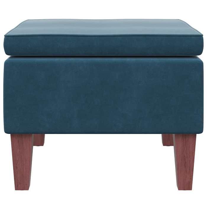 Pouf De Rangement Tabouret Banquette Marron Similicuir Daim - Grand Coffre Siège Avec Espace De Stockage, Repose