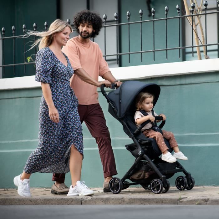 Poussette Canne OHMG 0-4 Ans Jusqu'à 22 Kg - Légère, Compacte, Harnais 5 Points, Auvent & Moustiquaire
