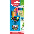 Maped - 12 Crayons de Couleur Color'Peps Star - Crayons en Bois FSC aux Couleurs Vives - Pochette carton-0