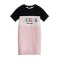 Robe fille Guess French Terry - black and pink - 10 ans-0