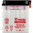 YUASA - Batterie Moto 12V Avec Entretien Sans Pack Acide Yb12A-B / Yb12Ab-0