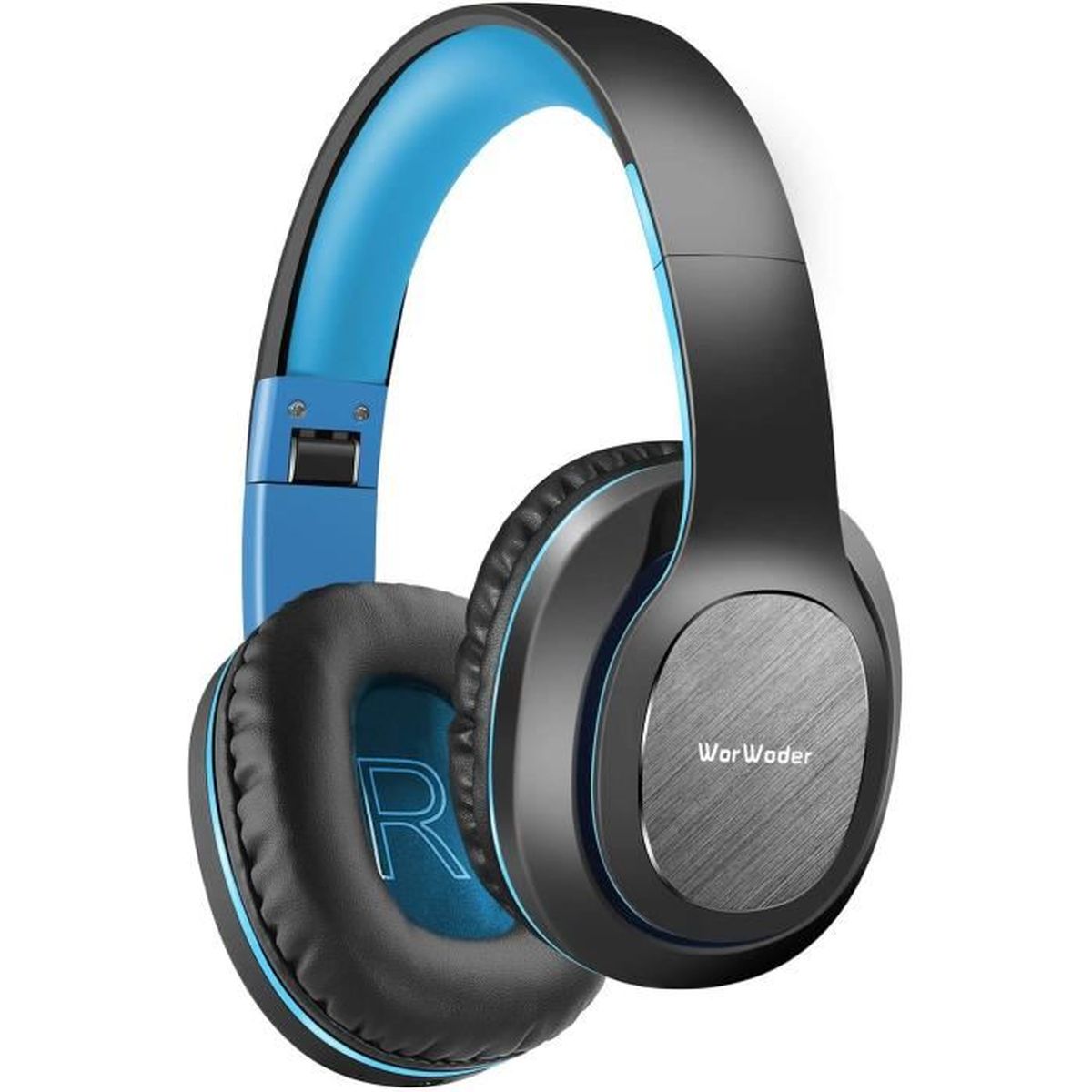 Casque Bluetooth Sans Fil Casque Audio Stereo Oreillette Bluetooth Avec 50 Heures De Jeu Pour Telephone Tablettes Pc Noir Bleu Cdiscount Tv Son Photo