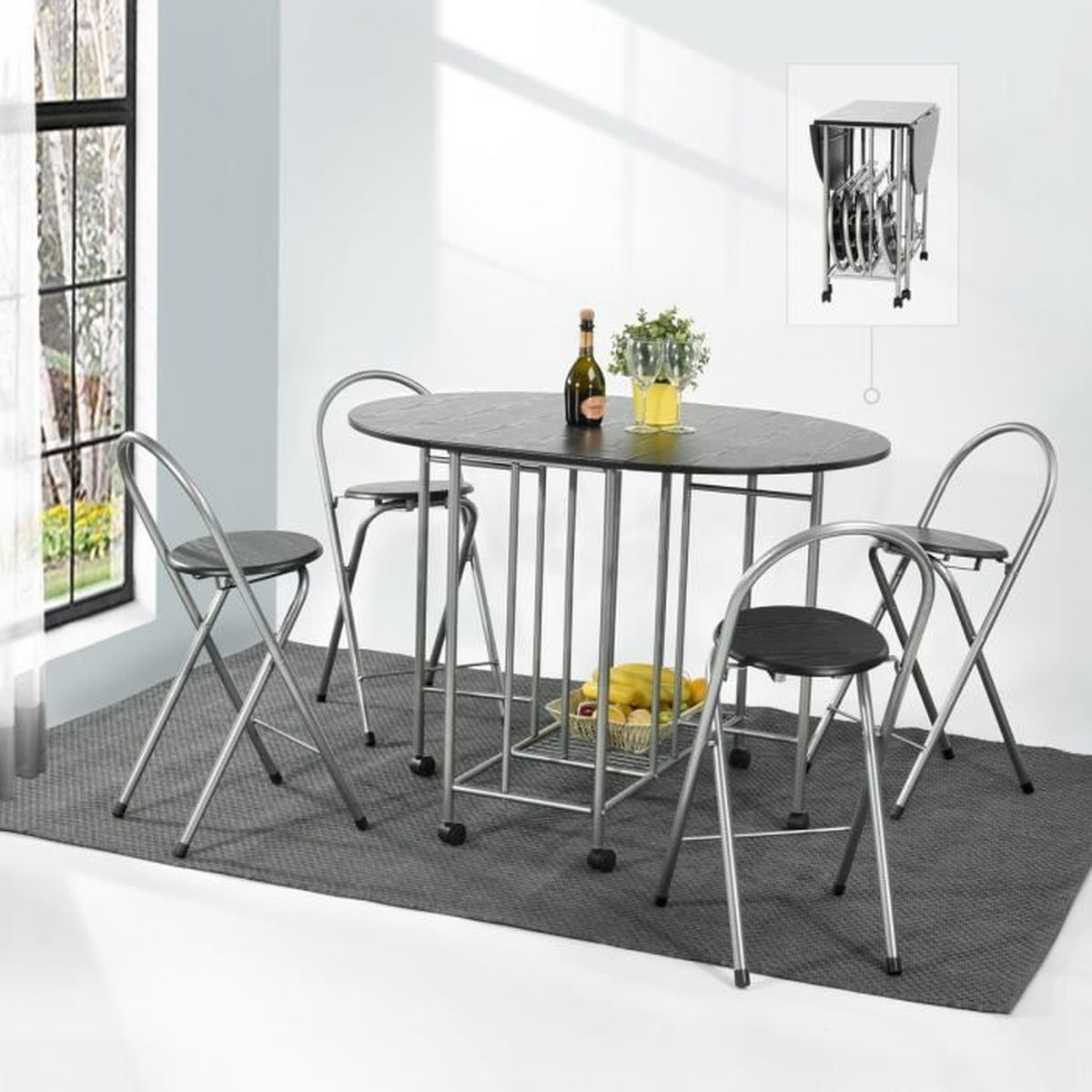 Table De Cuisine Pliante Avec Chaise Achat Vente Pas Cher