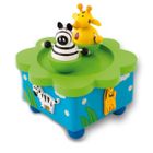 ULYSSE COULEURS D'ENFANCE Boite à musique - Jungle - 2 animaux aimantés - Talk to the animals