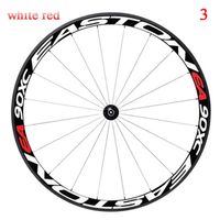 Autocollants multicolores pour jantes de vélo,stickers pour roue de VTT,décalcomanies- 3 white red