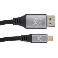 Alomejor câble mini DP vers DP B0305-1 Câble adaptateur Mini DP vers DP 1.4 Version 8K Port Mini DisplayPort haute définition