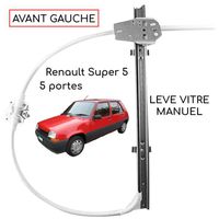 Mecanimse de Leve Vitre Avant Gauche pour Renault Super 5 (5 portes) - 7700774973