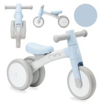 MoMi TEDI - Velo Bebe Draisienne - sans pedales - léger 1.2kg, jusqu'à 25 kg - Bleu