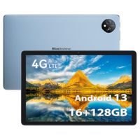 BLACKVIEW Tab 80 Tablette Tactile 10.1" 16Go + 128Go/jusqu'à 1To 7680mAh 13MP + 8MP Tablette PC Android 13 Dual SIM 4G GPS - Bleu