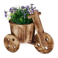 Pot de fleurs décoratif en bois - 10037612-0