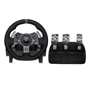S&D Retail Racing Wheel - Volant de jeu avec Pédales et levier de