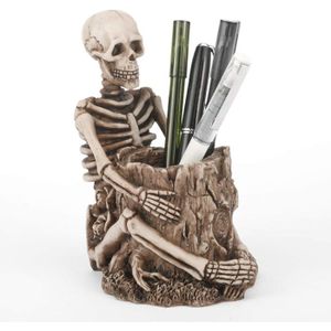 Taille-crayon Tête De Mort Métal - Mâchoire Mobile - 5 Cm - Design Fun - Pour Bureau, école - 8