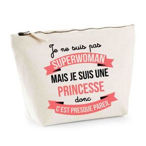 TROUSSE DE TOILETTE  Trousse Princesse superwoman | Pochette Toilette M