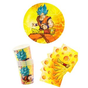 ASSIETTE JETABLE Kit anniversaire vaisselle jetable Dragon Ball Z