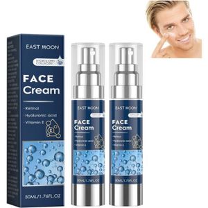 ANTI-ÂGE - ANTI-RIDE 2PCS Particle Face Cream For Men,Crème Hydratante pour le Visage 6 en 1 pour Hommes,Crème pour le Visage Anti-âge pour Hommes Lotion