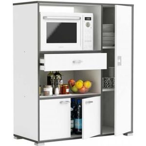 Meuble Bas 2 Portes Battantes Avec Plan De Travail Decor Chene Sonoma L 80 X P 51 6 X H 82 Cm Lassen Achat Vente Elements Bas Meuble