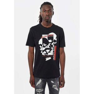 ▷ T shirt tête de mort stylé, moderne et recto verso