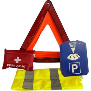 Kit sécurité de pré-signalisation pour voiture gilet jaune et triangle -  Absigns SAS
