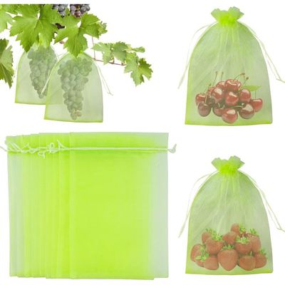 Sac Filet De Protection Pour Plantes De Jardin Fruits Avec Cordon De Serrage Contre Les Nuisibles Oiseaux