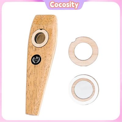 Kazoo En Bois Orff – Instrument Accompagnement Guitare Ukulélé Violon Avec 5 Membranes De Rechange