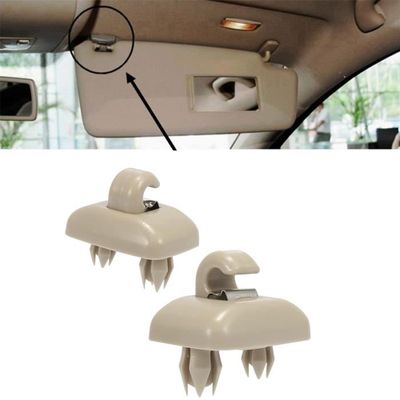 Clips De Fixation Pour Pare-soleil Audi - Lot De 2 - Noir - Compatible A1, A3, A4, A5, Q3, Q5, Etc. - 10