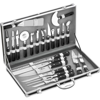 Set De 6 Ustensiles De Cuisine En Nylon Nordic SWAN + Panier - Poignées Effet Bois - Neuf