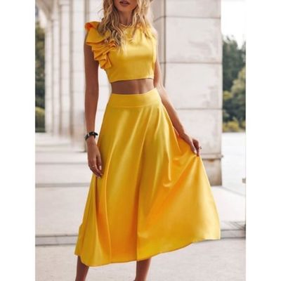 Ensemble top court et jupe clearance