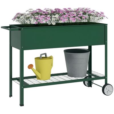 L'Héritier Du Temps Jardinière Fonte Style Médicis Grise 31,5x31,5x42cm