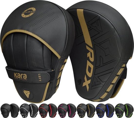 2 Mitaines De Boxe En Cuir PU - Pattes D'Ours Pour Entraînement Muay Thai, MMA, Kickboxing - Rembourrage Dense, Léger, Ajustement Sécurisé - 2