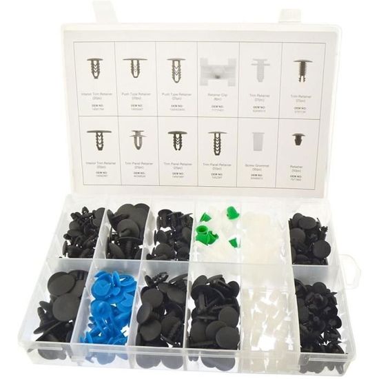 Assortiment De Clips Auto BGS 9051 - Plus De 300 Pièces Pour Renault, Peugeot, Citroën, Audi, Mercedes, Volvo... - 8