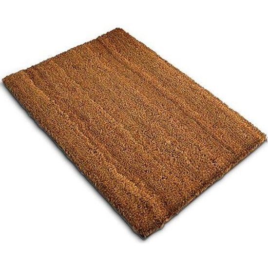 tapis brosse en fibre de coco paillasson d entree paillasson 60x80 cm cdiscount bricolage