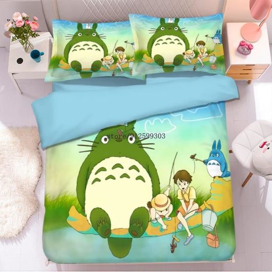 Housse De Couette 240x280cm Style Japonais - Imprimé 3D Réversible, Microfibre Douce, Set 3 Pièces - 5