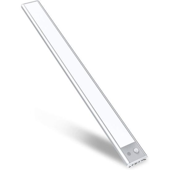 Lampe de placard sans fil à LED avec détecteur - 25 lm - Noir - x4 - Achat & prix