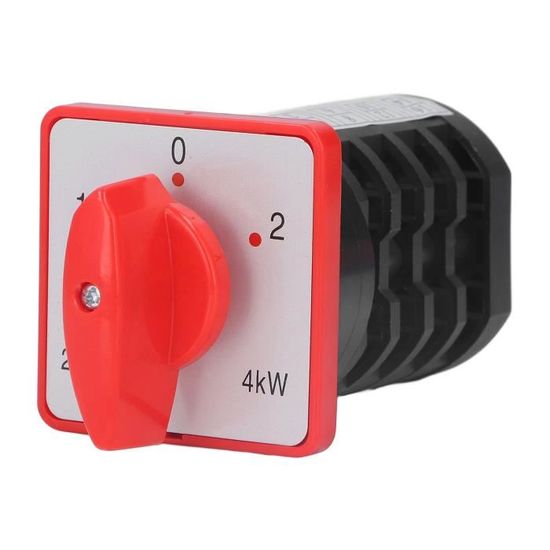 Sélecteur Rotatif Autobloquant 3 Positions LAY37-20X/31 – 220V 5A – Pour Tableaux électriques, Machines