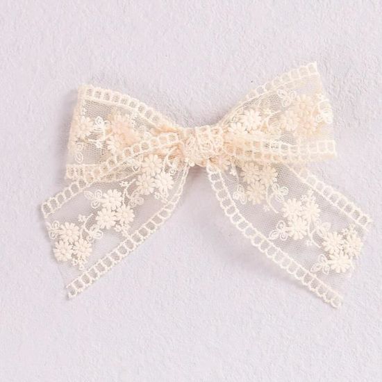 Bandeaux Pour Bébé Fille - Lot De 2 Avec Nœud En Dentelle - Tissu Doux Coton élastique - Pour Nouveau-nés, Baptême, Fêtes