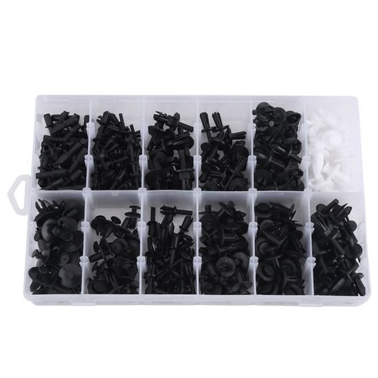 Qiilu Jeu De Rivets En Plastique Ensemble De Rivets En Plastique Corps Kit De Moto Outillage 160