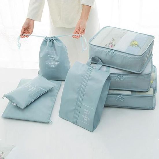 Organisateurs de bagages, bagages avec 3 seaux à bagages compressibles,  organisateur de câbles et sac à linge, organisateurs d'emballage  ultra-légers pour valises et sacs à dos, organisateurs : : Mode