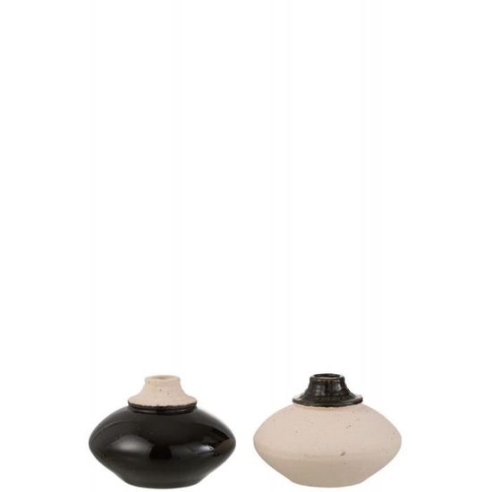 Lot De 2 Vases Magnétiques Pour Réfrigérateur - Mini Pots En Céramique Aimantés (7cm) - Déco Bureau, Cuisine - Idée Cadeau Amateur De Plantes - Bleu Et Rose