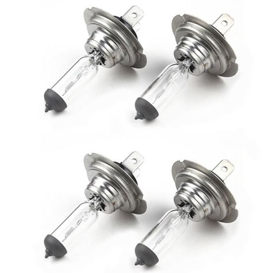 4 Ampoules de Phare de Voiture H7 12V - 55W Halogène Lampe Standard