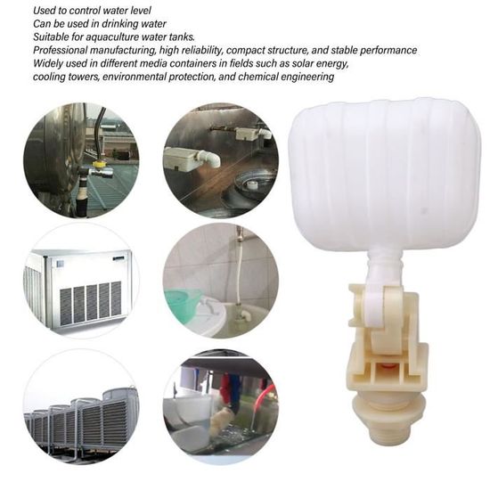 Robinet à Flotteur 1/2 Pouce Automatique - Niveau D'eau Réglable Pour Abreuvoir Animaux, étang, Piscine