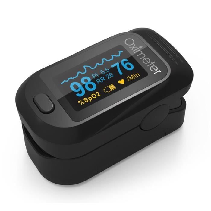 XIEFEI Bague Connectée Santé – Fréquence Cardiaque, Oxygène Sanguin, Suivi Du Sommeil, Bluetooth, étanche, Batterie Longue, Gestion D’activité – Noir, 19 Mm
