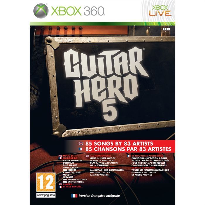 GUITAR HERO 5 / JEU CONSOLE XBOX 360