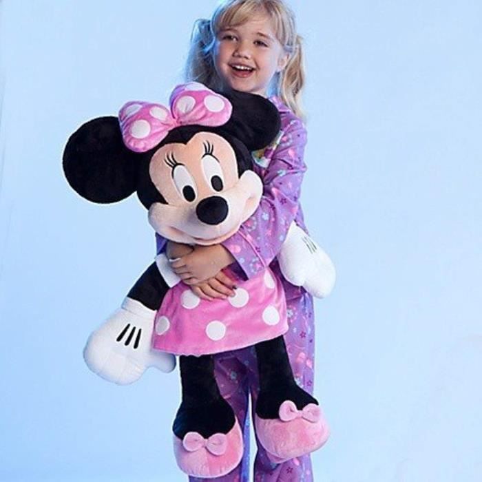 Peluche QKDKQ Disney Store Grand - Jumbo 27 Minnie Mouse en peluche peluche Poupée caractère par